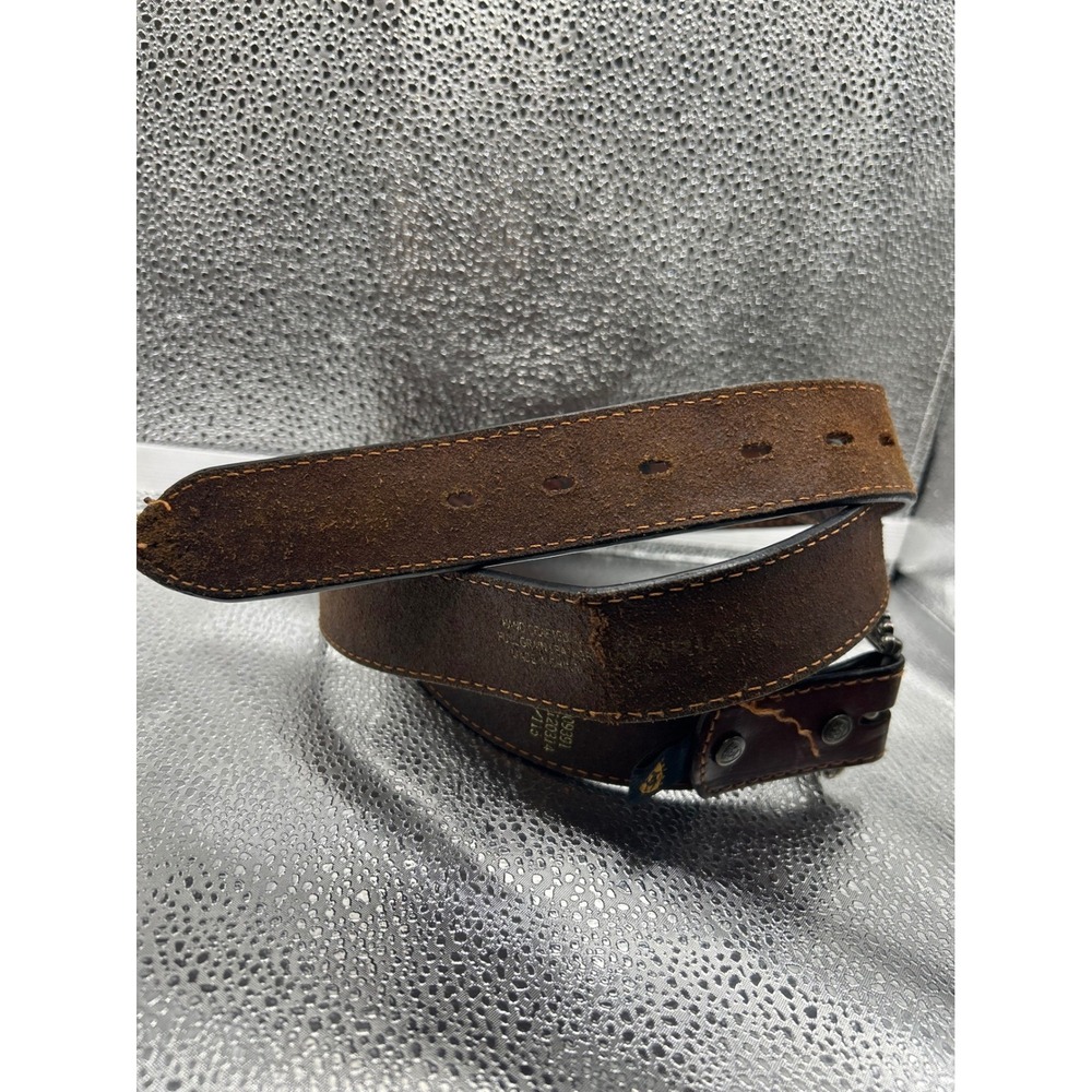 Ariat Mens Brown Floral Embossed Full Grain Leather Western Belt 46 10009391
